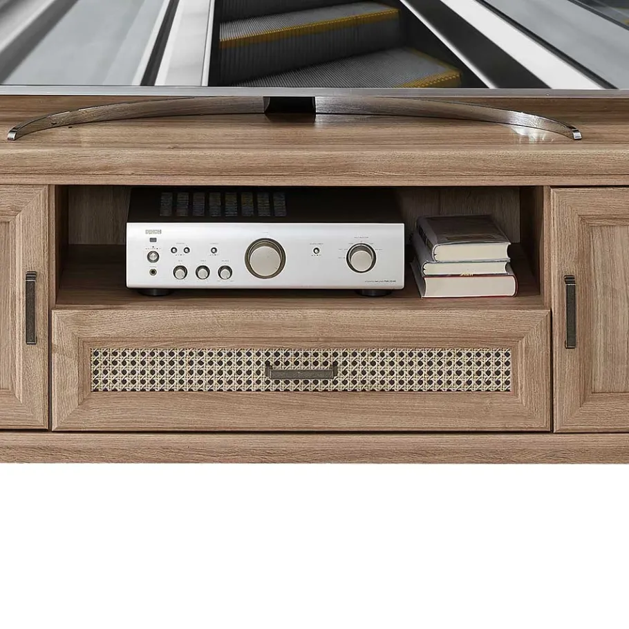 Online Wohnen TV Lowboard in Eiche Holzoptik - Barack