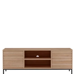 Sale Wohnen TV Lowboard in Eiche Holzdekor - Lunira