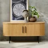 Clearance Wohnen TV Lowboard in ovalem Design - Teorina