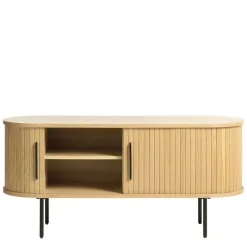 Clearance Wohnen TV Lowboard in ovalem Design - Teorina