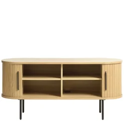Clearance Wohnen TV Lowboard in ovalem Design - Teorina