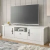 Sale Wohnen TV Lowboard in weißer Holzoptik Pinie - Liancos