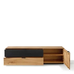 Online Wohnen TV Lowboard in Wildeiche und Anthrazit - Kantino