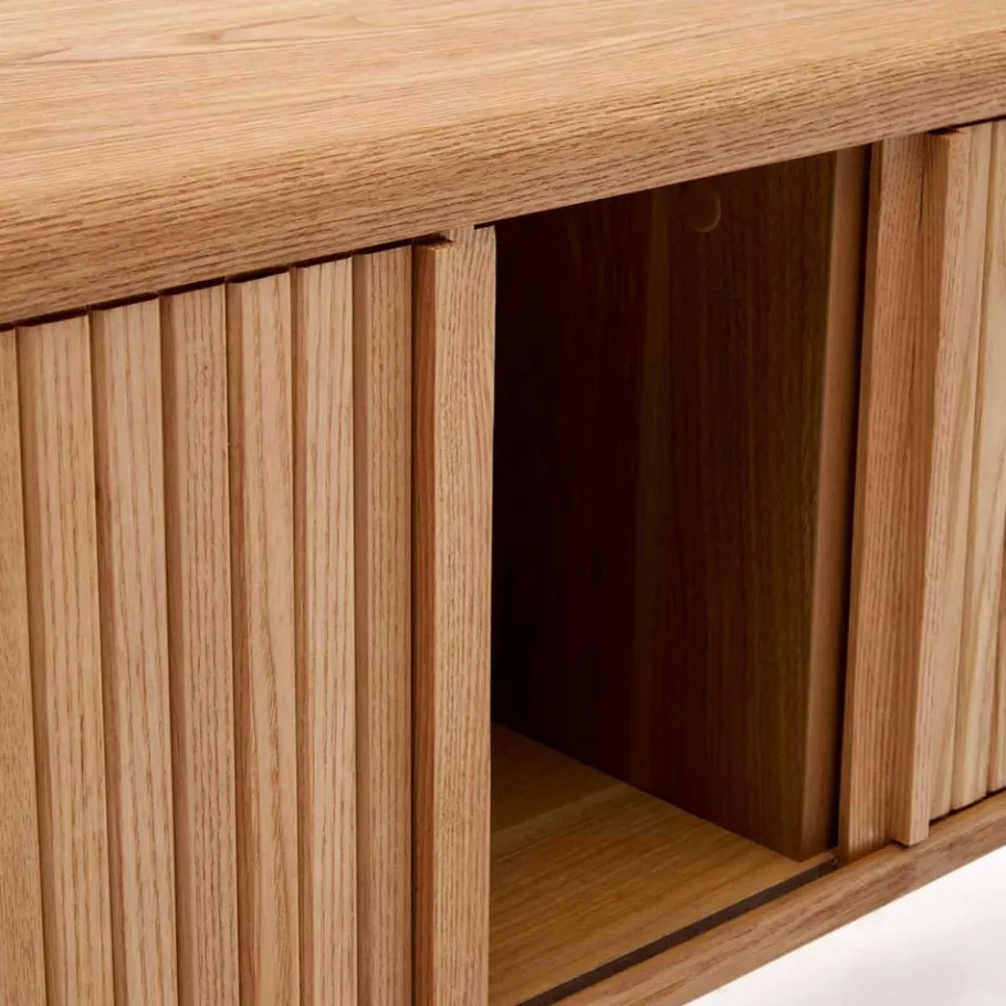 Clearance Wohnen TV Lowboard mit Schiebetüren - Calming