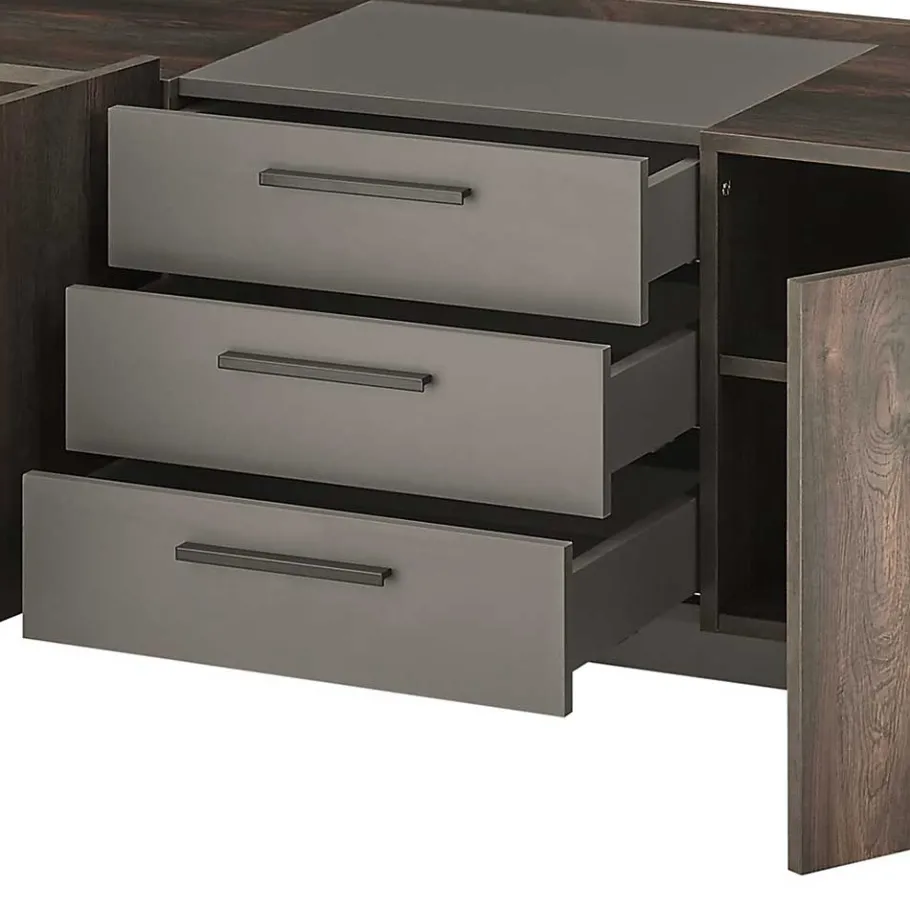 Hot Wohnen TV Unterschrank & Wandboard Set - Mundo (zweiteilig)