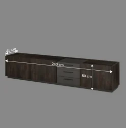Hot Wohnen TV Unterschrank & Wandboard Set - Mundo (zweiteilig)