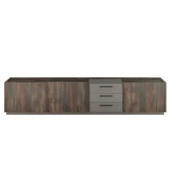 Hot Wohnen TV Unterschrank & Wandboard Set - Mundo (zweiteilig)
