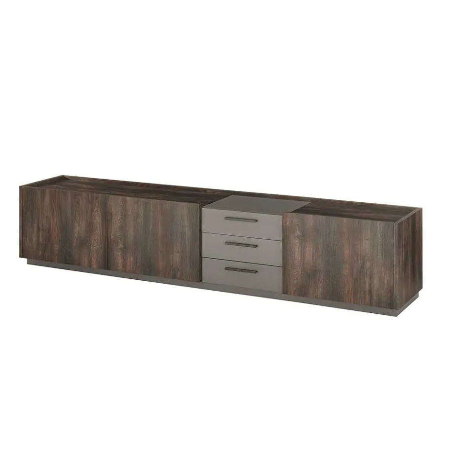Hot Wohnen TV Unterschrank & Wandboard Set - Mundo (zweiteilig)