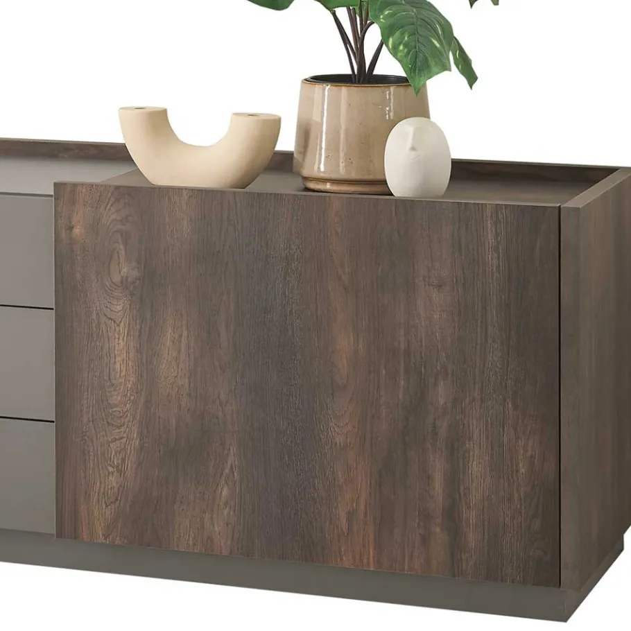 Hot Wohnen TV Unterschrank & Wandboard Set - Mundo (zweiteilig)