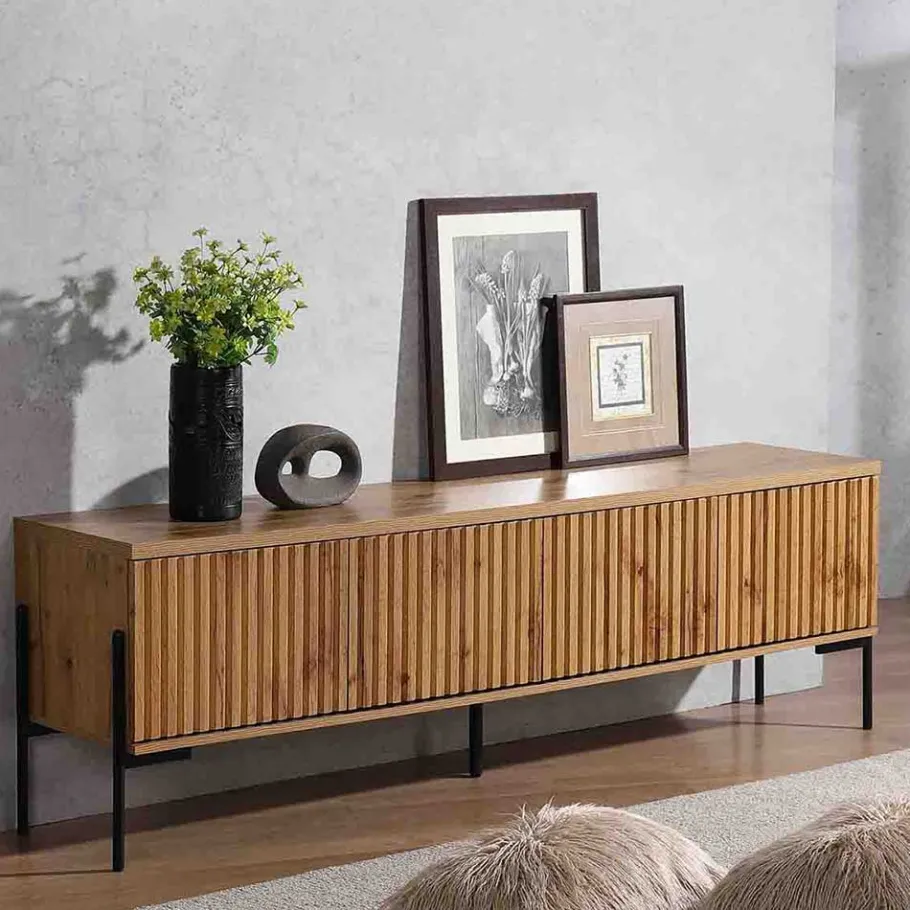 New Wohnen TV Unterschrank im Skandi Design - Elastian