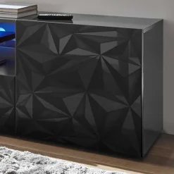 Online Wohnen TV Unterschrank in Anthrazit Hochglanz - Kuriasna