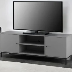 Hot Wohnen TV Unterschrank in Grau mit Schwarz - Lagista