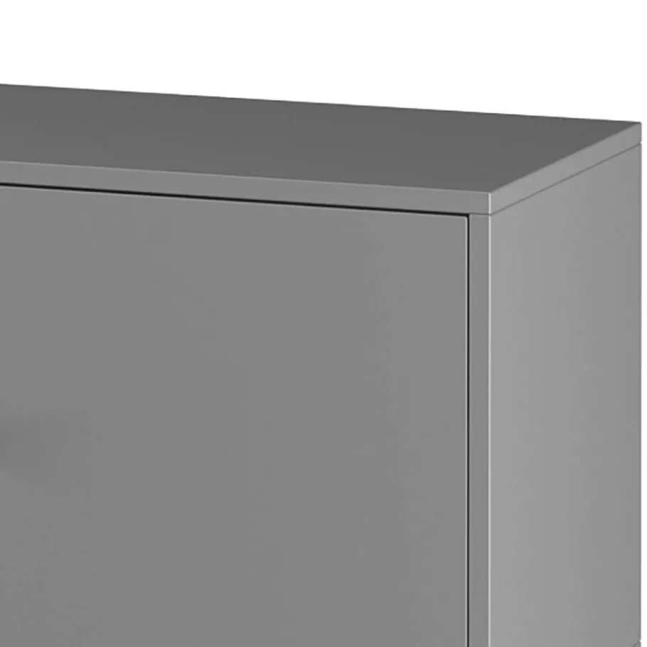 Hot Wohnen TV Unterschrank in Grau mit Schwarz - Lagista