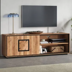 Wohnen TV Unterschrank mit Hirnholz Applikation - Shipper