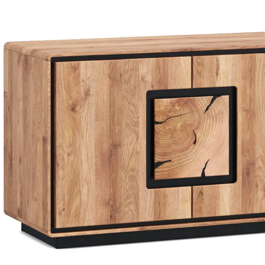 Wohnen TV Unterschrank mit Hirnholz Applikation - Shipper
