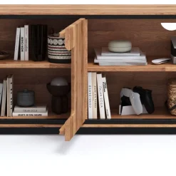Wohnen TV Unterschrank mit Hirnholz Applikation - Shipper