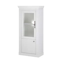 Best Wohnen TV Wohnwand in weißer Holzoptik Pinie - Liancos (vierteilig)