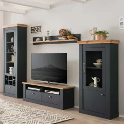 Online Wohnen TV Wohnwandmöbel 297 cm breit - Lionel (vierteilig)