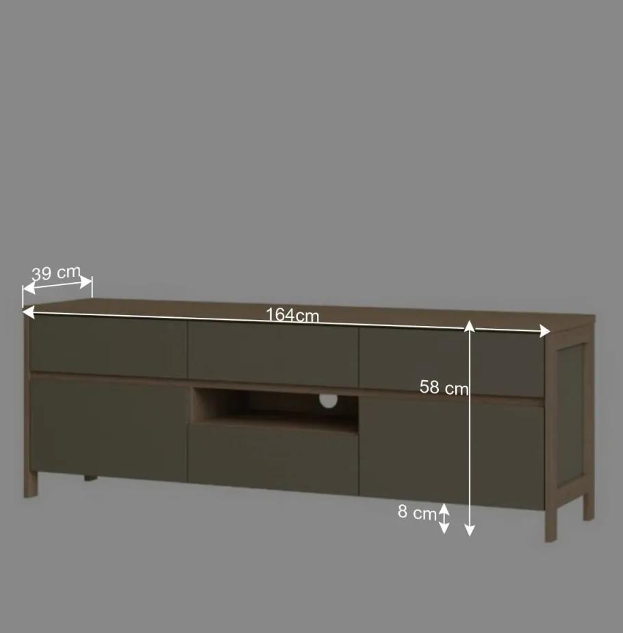 Hot Wohnen TV-Board in Eukalyptus und Eiche Optik - Promo