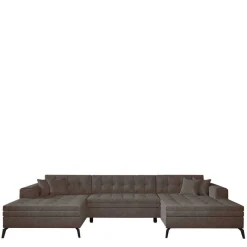 New Wohnen U-Design Wohnlandschaft mit Schlaffunktion - Klevani