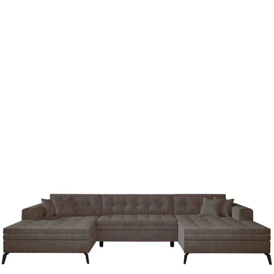 New Wohnen U-Design Wohnlandschaft mit Schlaffunktion - Klevani