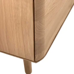 Wohnen Unterschrank für Fernseher aus Eiche Bianco - Bakaras