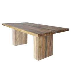 Clearance Wohnen Uriger Esstisch aus Recyclingholz Teak - Etrova
