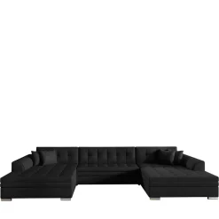 Sale Wohnen U-Sofa in Schwarz Kunstlederbezug - Bekasi