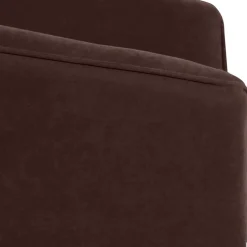 Clearance Wohnen Velours Polstersessel halbrund in Braun - Cazar