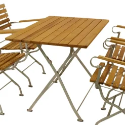 Online Wohnen Vier Personen Sitzgruppe für den Garten - Laucius (fünfteilig)