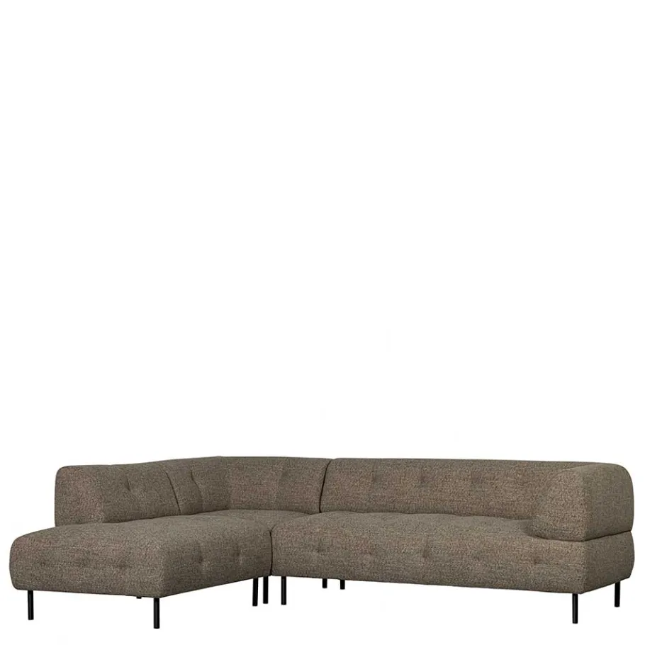 Best Wohnen Viersitzer Ecksofa in Dunkelbraun - Marus