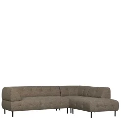 Best Wohnen Viersitzer Ecksofa in Dunkelbraun - Marus