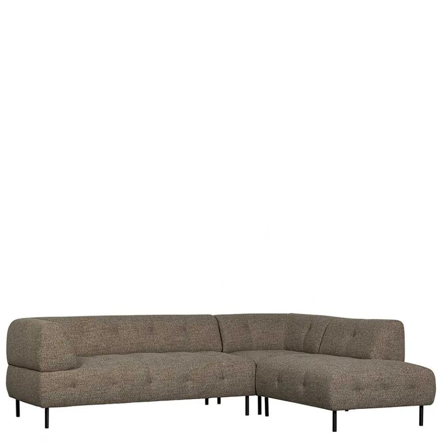 Best Wohnen Viersitzer Ecksofa in Dunkelbraun - Marus
