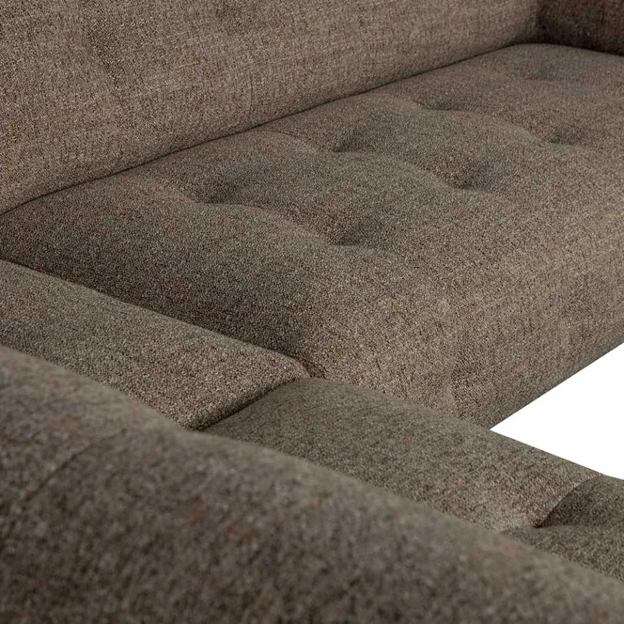 Best Wohnen Viersitzer Ecksofa in Dunkelbraun - Marus