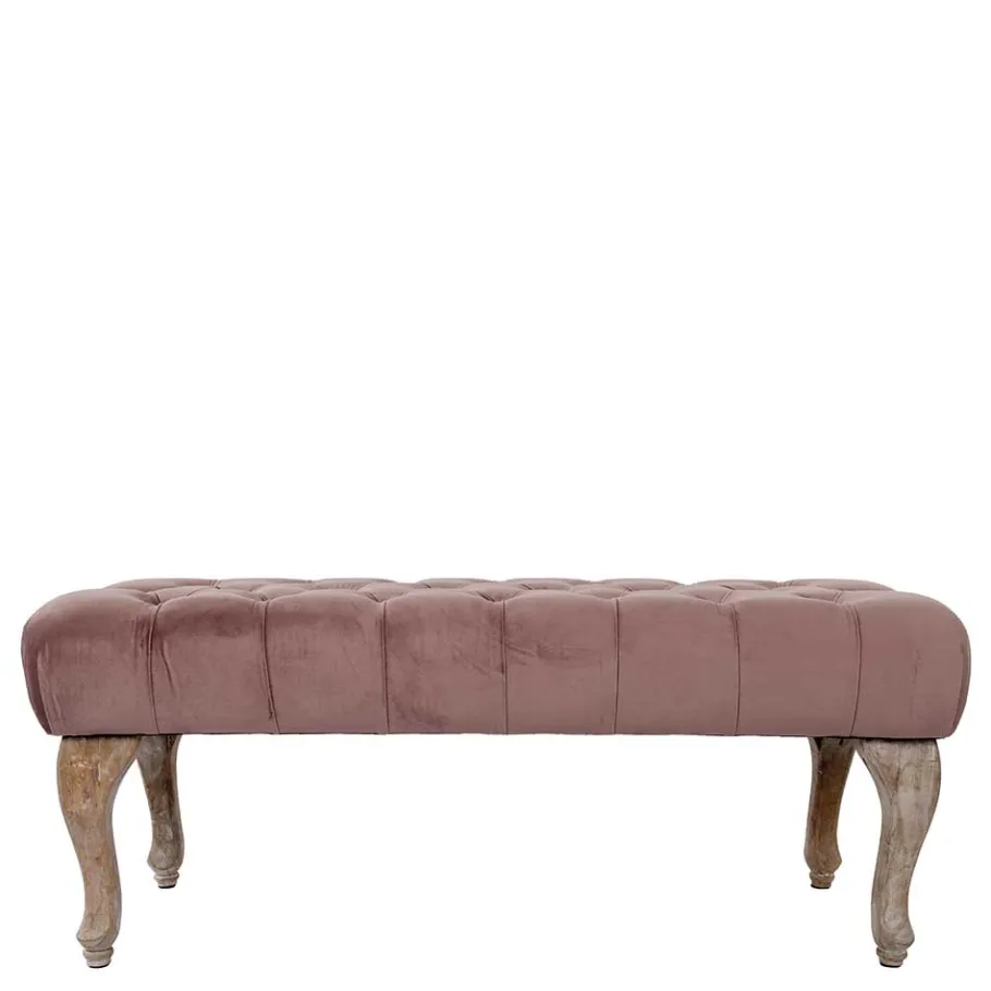 Best Wohnen Vintage Bank in Altrosa Samt - Ruo