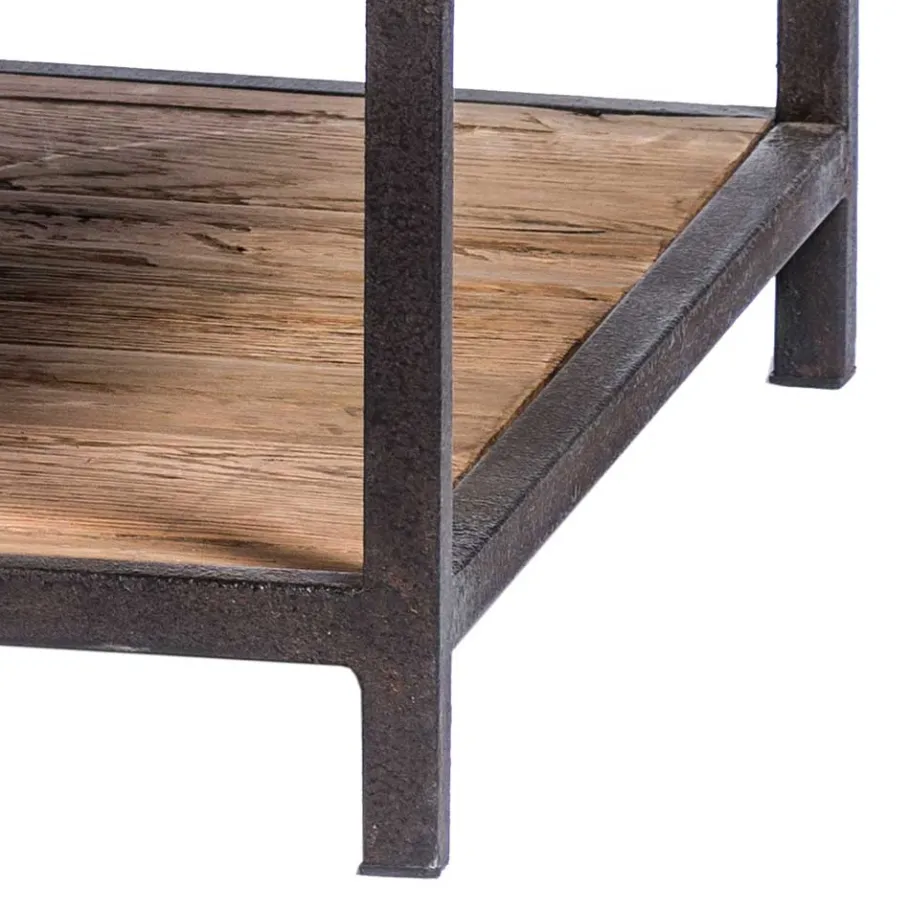 Outlet Wohnen Vintage Couchtisch mit zwei Schubladen - Uvolph