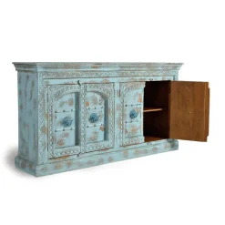 Discount Wohnen Vintage Design Anrichte in Türkis - Canopuss