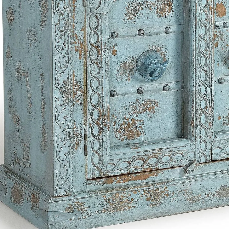 Discount Wohnen Vintage Design Anrichte in Türkis - Canopuss