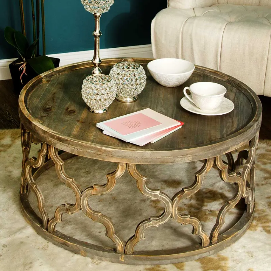 Sale Wohnen Vintage Design Couchtisch aus Tanne Massivholz - Lenala