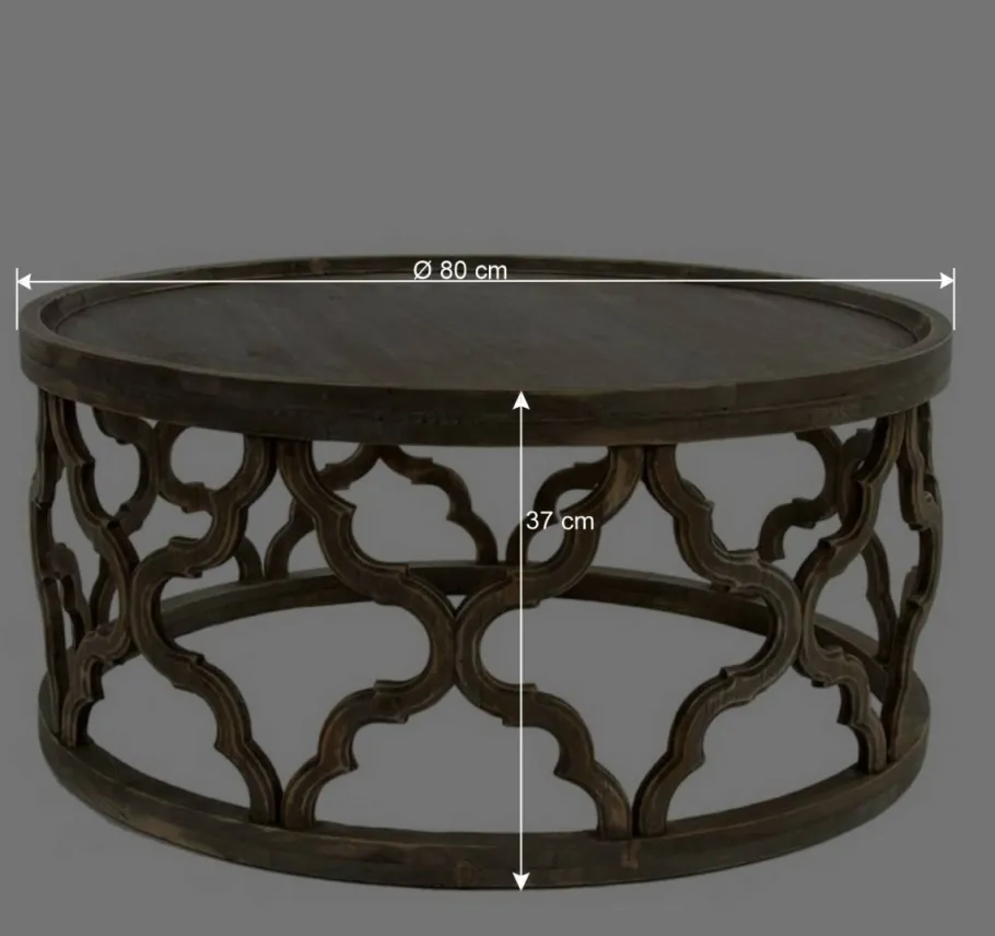 Sale Wohnen Vintage Design Couchtisch aus Tanne Massivholz - Lenala