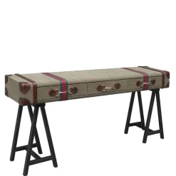 Clearance Wohnen Vintage Design Konsolentisch im Koffer Look - Sketto