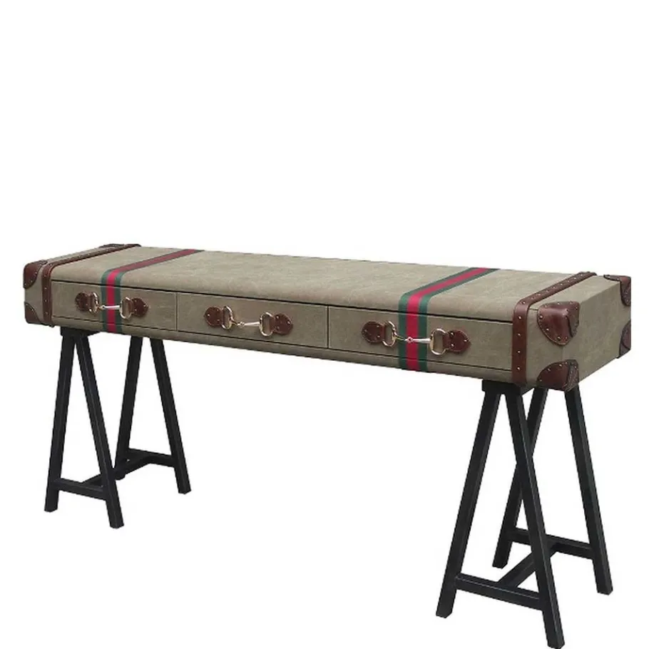 Clearance Wohnen Vintage Design Konsolentisch im Koffer Look - Sketto