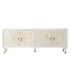 Best Wohnen Vintage Design Lowboard aus Mango Massivholz - Triboot