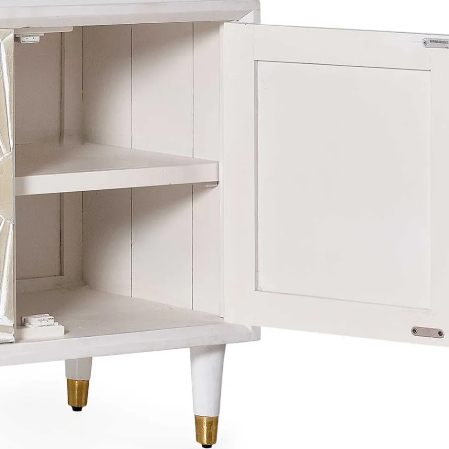 Best Wohnen Vintage Design Lowboard aus Mango Massivholz - Triboot