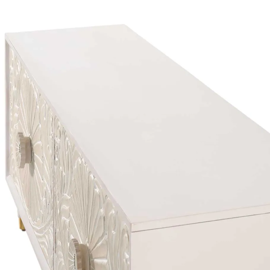 Best Wohnen Vintage Design Lowboard aus Mango Massivholz - Triboot