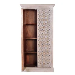Wohnen Vintage Design Schrank in White Wash - Uladan