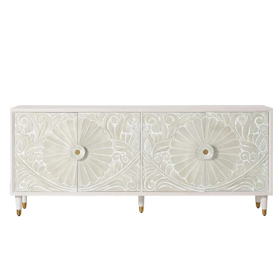 Sale Wohnen Vintage Design Sideboard aus Mango Massivholz - Triboot