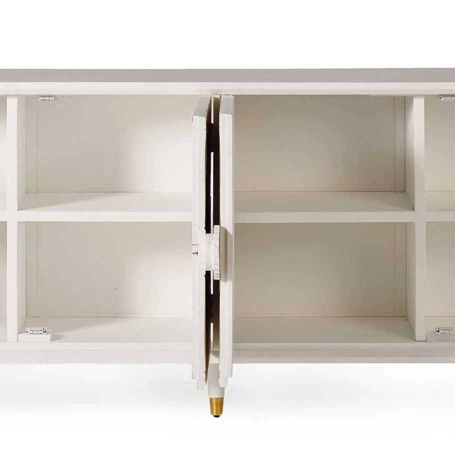 Sale Wohnen Vintage Design Sideboard aus Mango Massivholz - Triboot