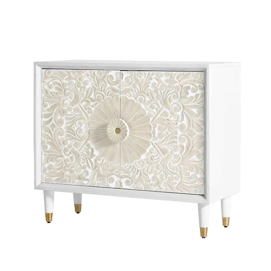 Best Wohnen Vintage Design Türenkommode aus Mango Massivholz - Triboot