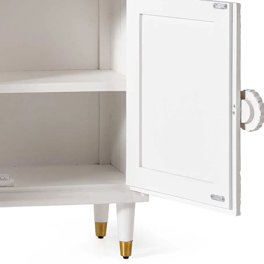 Best Wohnen Vintage Design Türenkommode aus Mango Massivholz - Triboot